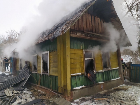 Пожар жилого дома произошел в Черикове