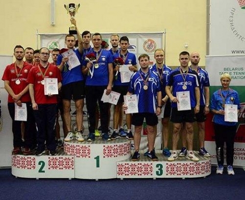 Могилевские спортсмены завоевали «бронзу» в командном чемпионате Беларуси по настольному теннису