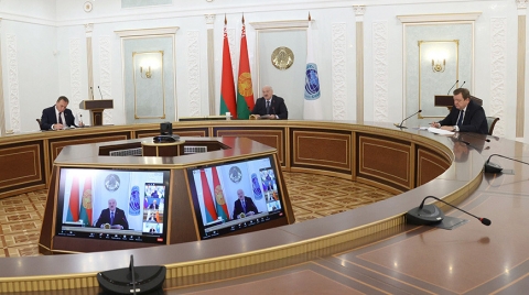Лукашенко принимает участие в Совете глав государств ШОС