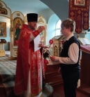 Юные чериковляне стали участниками церемонии в стенах Храма Рождества Пресвятой Богородицы г. Черикова