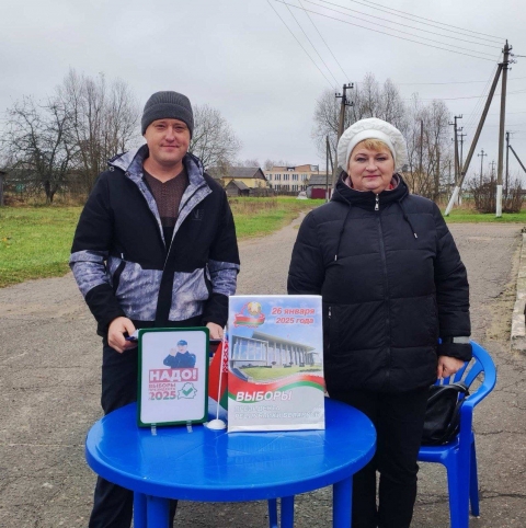 Пикеты по сбору подписей в поддержу выдвижения кандидатов в Президенты Республики Беларусь проходят сегодня и в сельских населенных пунктах Чериковского района